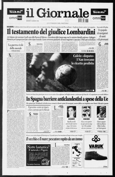 Il giornale : quotidiano del mattino